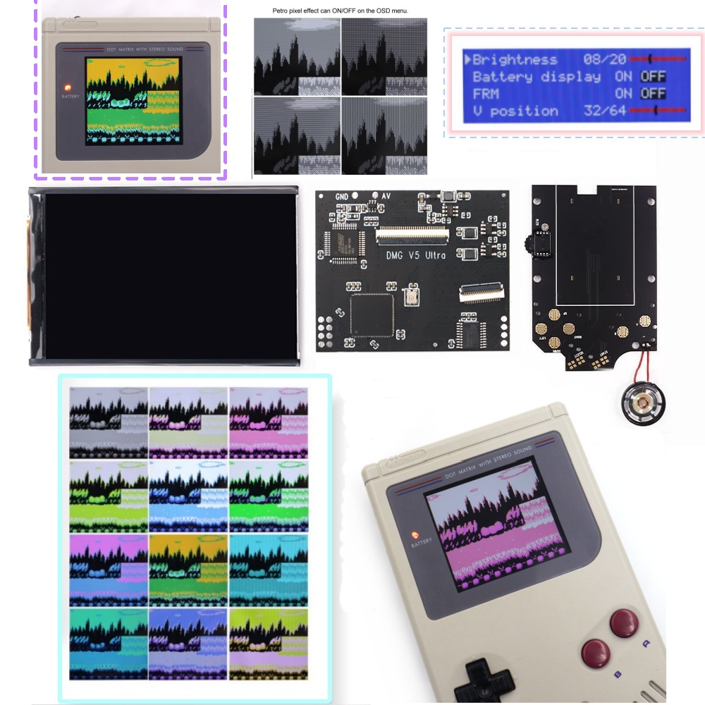 Lcd Screen Arcade - 36 цветов, режимы изменения цвета, экран
