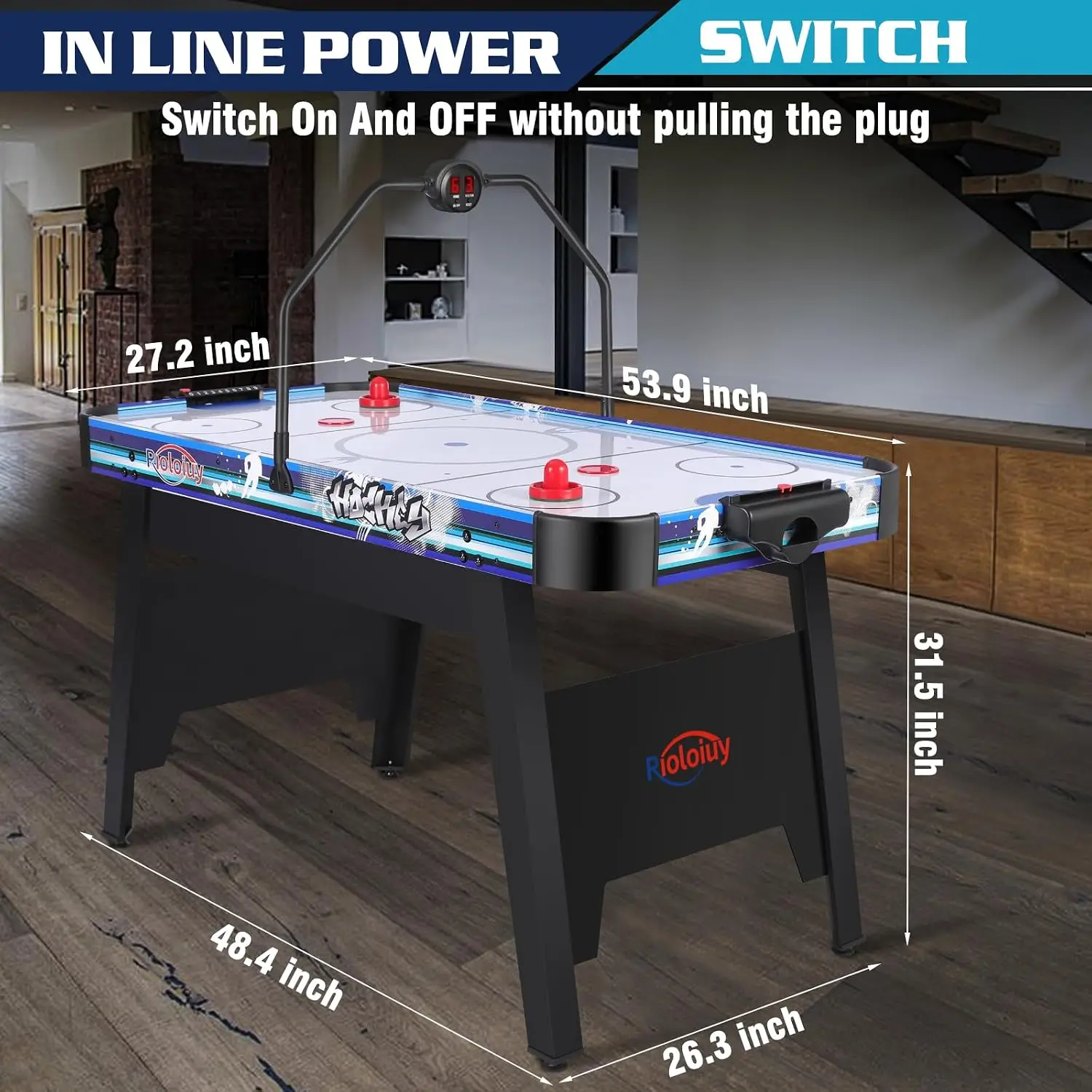 58-дюймовый стол для аэрохокке – обзор и цена Air Hockey Table