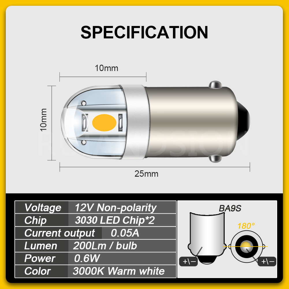 4 шт. 6.3В BA9S 2 SMD 3030 LED – обзор и цена Pinball Machine